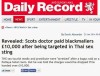 SCOTS DOCTOR PAID BLACKMAILERS – SUNDAY MAIL – A Flying Sporran Travel Advisory.