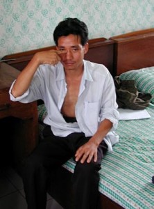Tour guide Narong Pojanathanrongpong, known as Abraham - a Karen tour guide who claims he was tortured by police investigating the murder of British backpacker Kirsty Jones